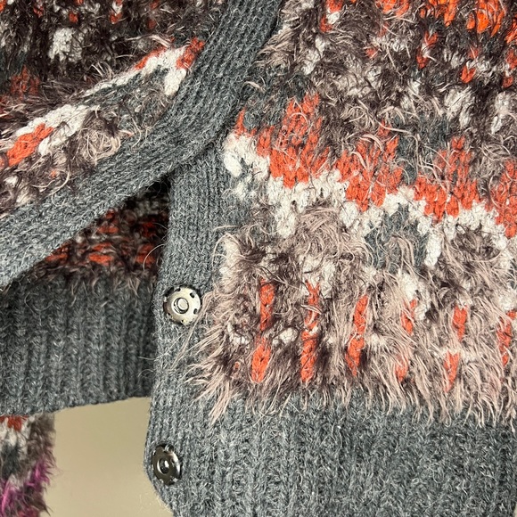 Free People fuzzy snap down sweater - Picture 4 of 4